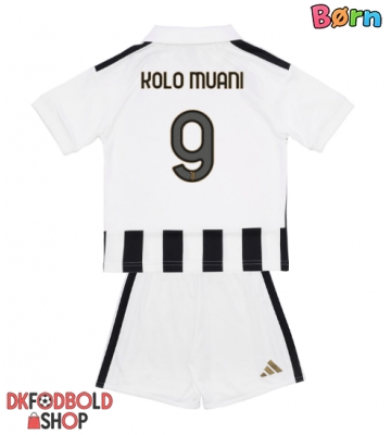 Juventus Randal Kolo Muani #9 Hjemmebanesæt Børn 2026-27 Kort ærmer (+ korte bukser)